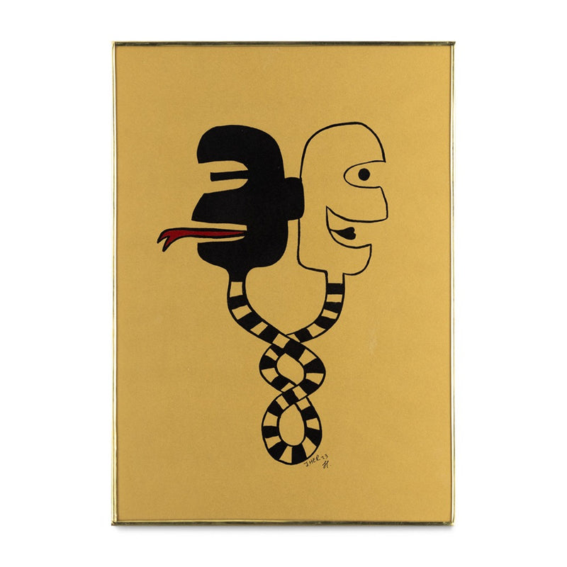 Monstruo de Dos Cabezas  Full Gold Background