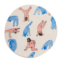 Cuadro Circular Corpografías Rosa y Azul