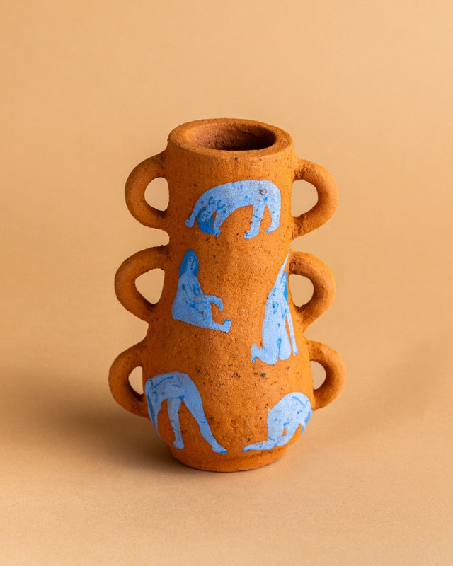 Jarrón Corpografías Azul