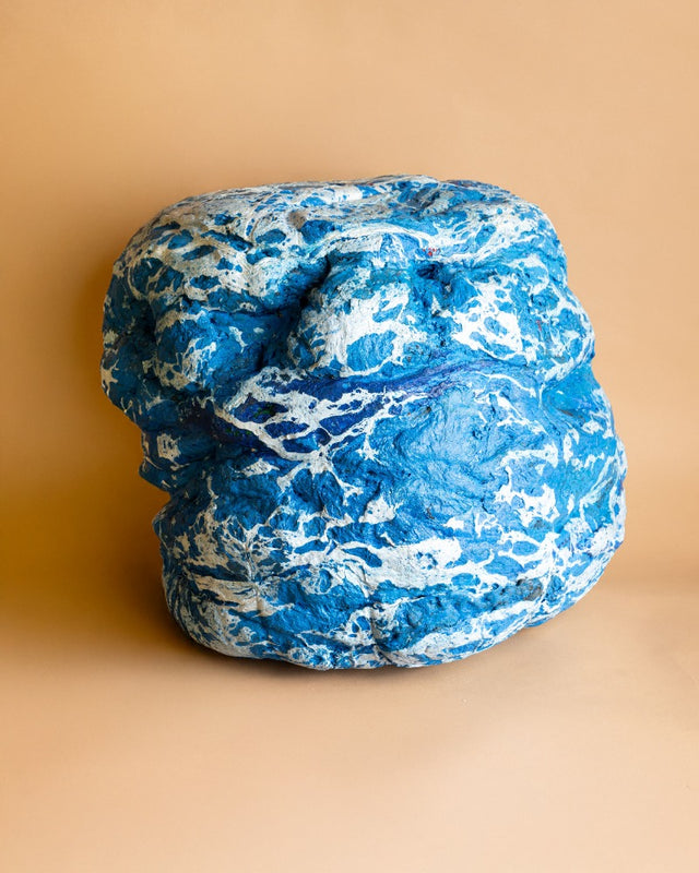 Bolsón Macizo Azul Y Blanco, 2025