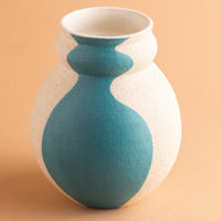 Small Turquoise Curvy Vase