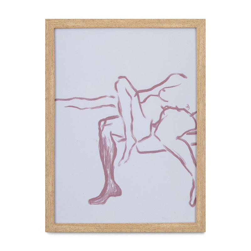 Gesto del Cuerpo II Wood Frame, 2025
