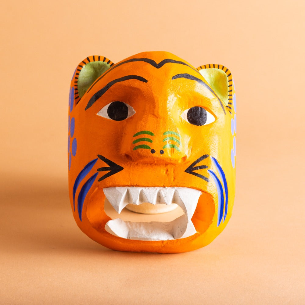 Orange Mini Jaguar Mask