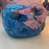 Blue & Pink Ottoman 