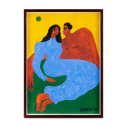 River and Mountain Print